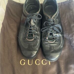 Gucci Black and Green Men's Sneakers